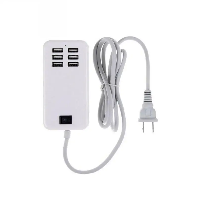 6-Port USB Charger USB HUB Splitter With Switch Power Adapter Desktop Wall Charging Extension Socket Outlet 20W 5V AC EU US Plug
6-Port USB Charger USB HUB Splitter With Switch Power Adapter Desktop Wall Charging Extension Socket Outlet 20W 5V AC EU US Plug