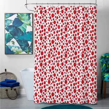 Shower Curtains Long Abstract,Red Polka Dots on White Background Bubble Like Design Modern Pattern Print,Vermilion White,W69 x
Shower Curtains Long Abstract,Red Polka Dots on White Background Bubble Like Design Modern Pattern Print,Vermilion White,W69 x