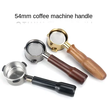 Coffee portafilter Handle Stainless Steel Gun Black Gold Bottomless Modified Solid Wood Handle for 54mm Breville 880 870 850
Coffee portafilter Handle Stainless Steel Gun Black Gold Bottomless Modified Solid Wood Handle for 54mm Breville 880 870 850