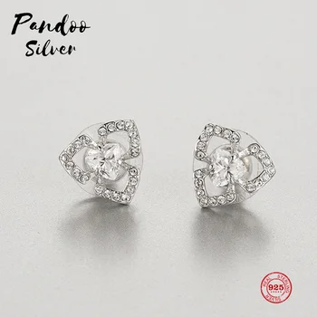 Pandoo Fashion Charm Sterling Silver Original 1:1 Engraving, Simple And Exquisite Versatile Earrings Women's Luxury Jewelr 
Pandoo Fashion Charm Sterling Silver Original 1:1 Engraving, Simple And Exquisite Versatile Earrings Women's Luxury Jewelr