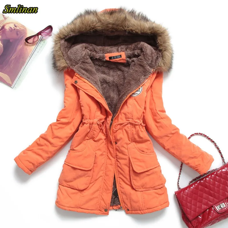 Smlinan Hooded Parka Mujer 2020 Winter Coat Women Thick Cotto Padded Ladies Ovetcoat Plus Size Slim Long Jacket Female Outwear
Smlinan Hooded Parka Mujer 2020 Winter Coat Women Thick Cotto Padded Ladies Ovetcoat Plus Size Slim Long Jacket Female Outwear