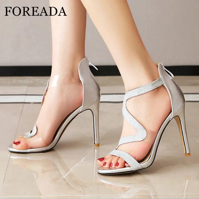 FOREADA Woman Sandals Snake Print Extreme High Heels Transparent Thin Heels Sandals Zipper Open Toe Ladies Party Shoes Size 46
FOREADA Woman Sandals Snake Print Extreme High Heels Transparent Thin Heels Sandals Zipper Open Toe Ladies Party Shoes Size 46