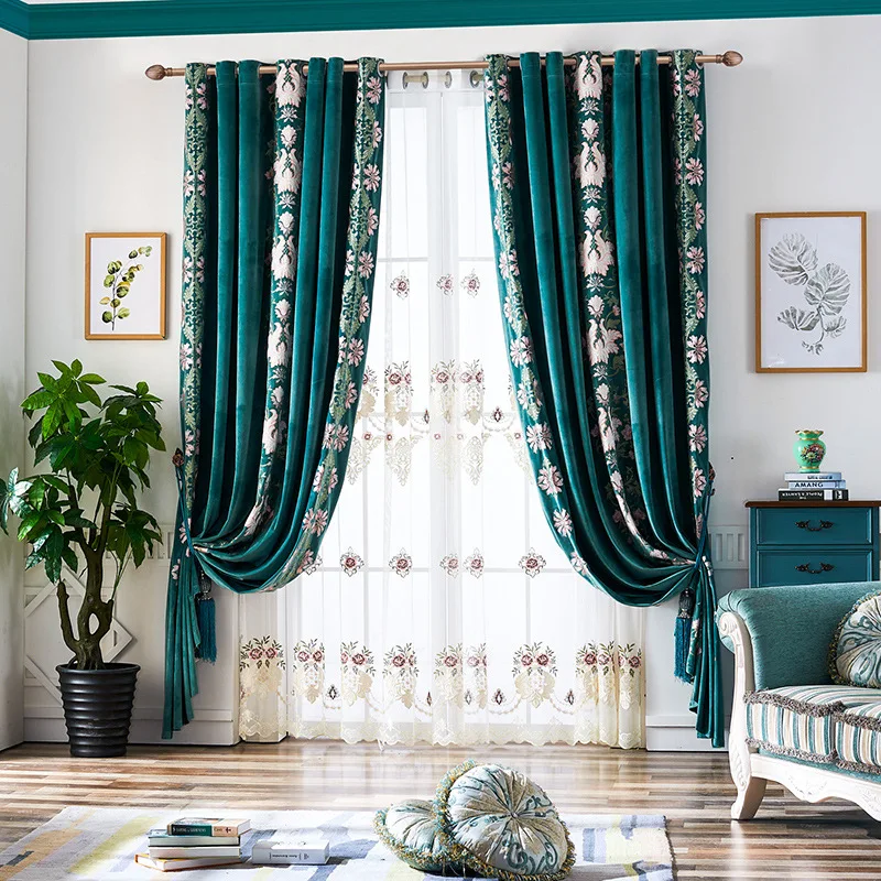 Fresh Modern Minimalist European-style Embroidery Shading Curtains for Living Dining Room Bedroom.
Fresh Modern Minimalist European-style Embroidery Shading Curtains for Living Dining Room Bedroom.