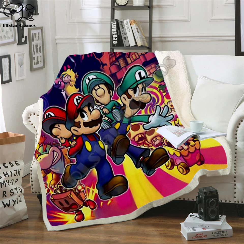 Super Mario Cartoon Blanket Design Flannel Fleece Blanket Printed Children Warm Bed Throw Blanket Kids Blanket style-2
Super Mario Cartoon Blanket Design Flannel Fleece Blanket Printed Children Warm Bed Throw Blanket Kids Blanket style-2