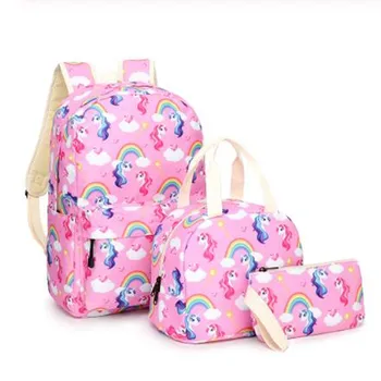3pcs Sets Backpack+Meal Pack+Pencil Case Printing School Bags Canvas Student Teenage Girl Shoulder Bags Mini Backpacks for Women
3pcs Sets Backpack+Meal Pack+Pencil Case Printing School Bags Canvas Student Teenage Girl Shoulder Bags Mini Backpacks for Women