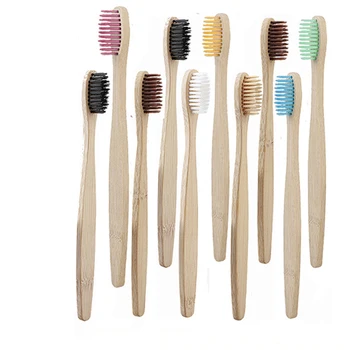 10pcs/setEnvironmental Bamboo Charcoal Toothbrush For Oral Health Low Carbon Medium Soft Bristle Wood Handle Toothbrush
10pcs/setEnvironmental Bamboo Charcoal Toothbrush For Oral Health Low Carbon Medium Soft Bristle Wood Handle Toothbrush