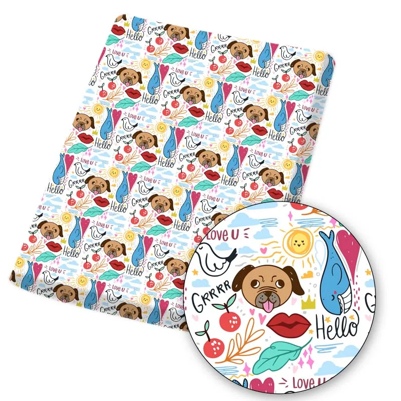 Polyester Cotton Fabric Dinosaur Dog Cartoon Animals Printed Fabric DIY Sewing Home Textile Garment Material 45*150cm/pc 80g
Polyester Cotton Fabric Dinosaur Dog Cartoon Animals Printed Fabric DIY Sewing Home Textile Garment Material 45*150cm/pc 80g
