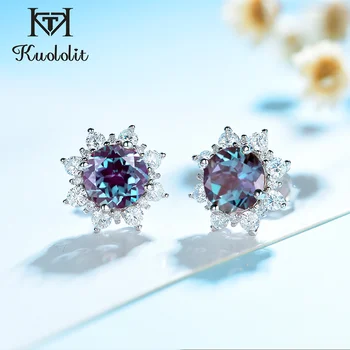 Kuololit 5.6CT Lab Grow Alexandrite Gemstone Stud Earrings for Women Solid 925 Sterling SilverRound 8.0 Jewelry Promise Gifts
Kuololit 5.6CT Lab Grow Alexandrite Gemstone Stud Earrings for Women Solid 925 Sterling SilverRound 8.0 Jewelry Promise Gifts