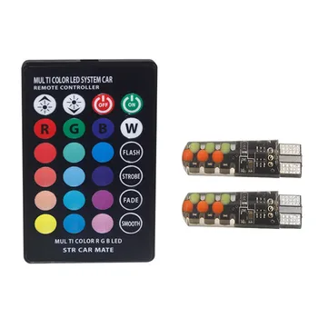 2020 New Hot Car Light 2x T10/192/W5W 5050 120Lm LED RGB COB Interior Wedge Side Light Strobe Remote Control Bulbs DC12V #PY10
2020 New Hot Car Light 2x T10/192/W5W 5050 120Lm LED RGB COB Interior Wedge Side Light Strobe Remote Control Bulbs DC12V #PY10