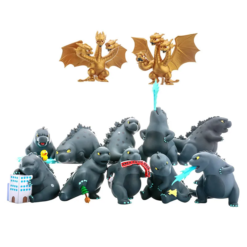 Экшн-фигурка 14 видов стилей Q из ПВХ Милая модель Gojira Godzilla Коллекционная игрушки