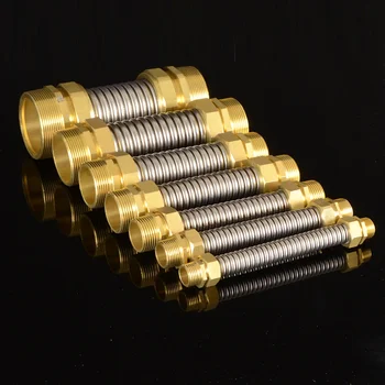 1/2 3/4 Copper connection corrugated flexible pipes hot cold Water 304 steel Supply Hose high quality metal tubing fittings
1/2 3/4 Copper connection corrugated flexible pipes hot cold Water 304 steel Supply Hose high quality metal tubing fittings