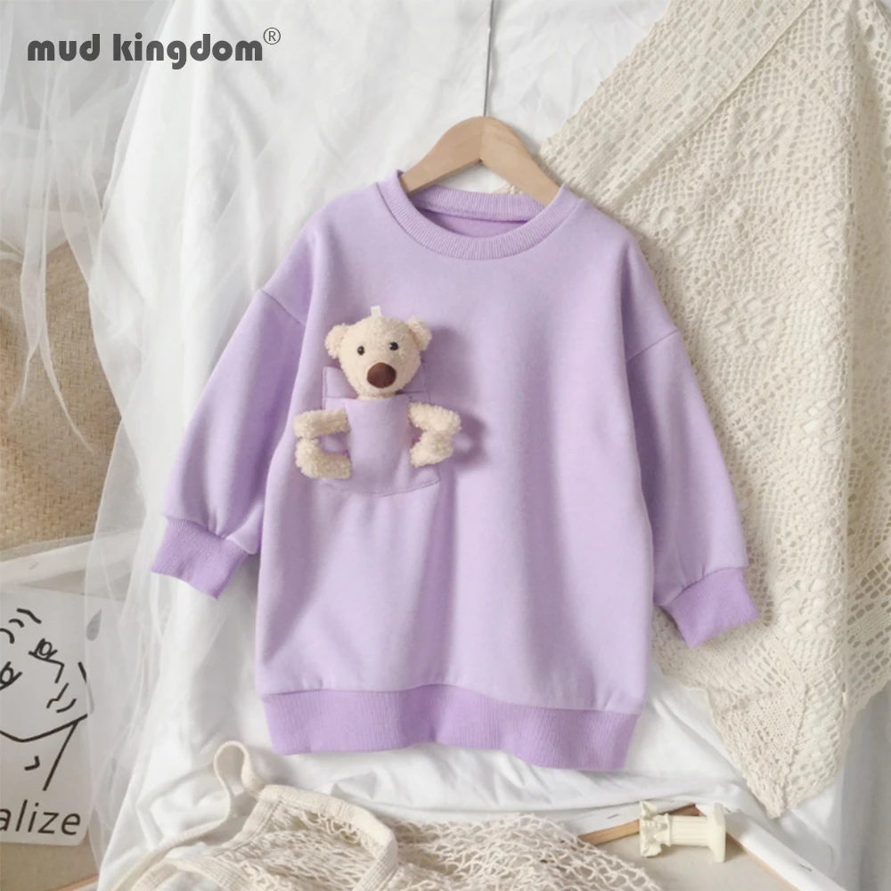 Mudkingdom Autumn Girls Sweatshirts with Pocket Bear Long Sleeve Casual Cotton Kids Tops Shirts Children Clothing
Mudkingdom Autumn Girls Sweatshirts with Pocket Bear Long Sleeve Casual Cotton Kids Tops Shirts Children Clothing