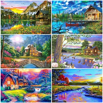 AZQSD Adult Paint By Numbers Landscape Acrylic Paint Handpainted Gift DIY Unframe Coloring By Numbers River Home Decoration
AZQSD Adult Paint By Numbers Landscape Acrylic Paint Handpainted Gift DIY Unframe Coloring By Numbers River Home Decoration