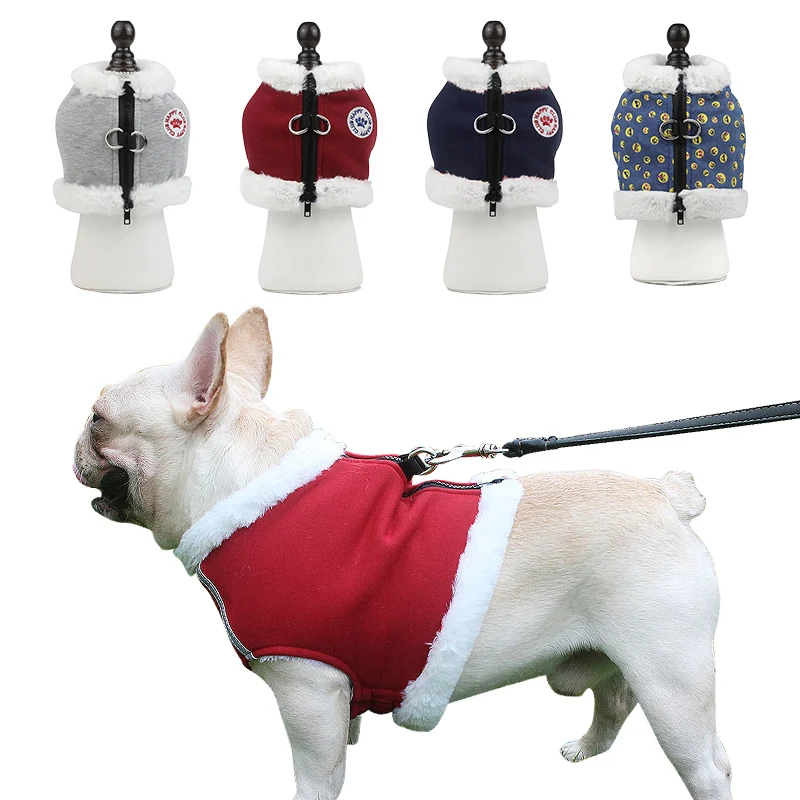 Winter Dog Harness For Small Dogs Fleece Pet Cat Harness Leash Set Vest Dog Cat Clothes Warm Pet Vest Coat for French Bulldog
Winter Dog Harness For Small Dogs Fleece Pet Cat Harness Leash Set Vest Dog Cat Clothes Warm Pet Vest Coat for French Bulldog