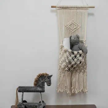 1pcs Macrame Woven Pendants Hand-woven Tapestry Hanging Ornaments Cotton Rope Basket Dual-use Storage Organizer Home Decoration
1pcs Macrame Woven Pendants Hand-woven Tapestry Hanging Ornaments Cotton Rope Basket Dual-use Storage Organizer Home Decoration