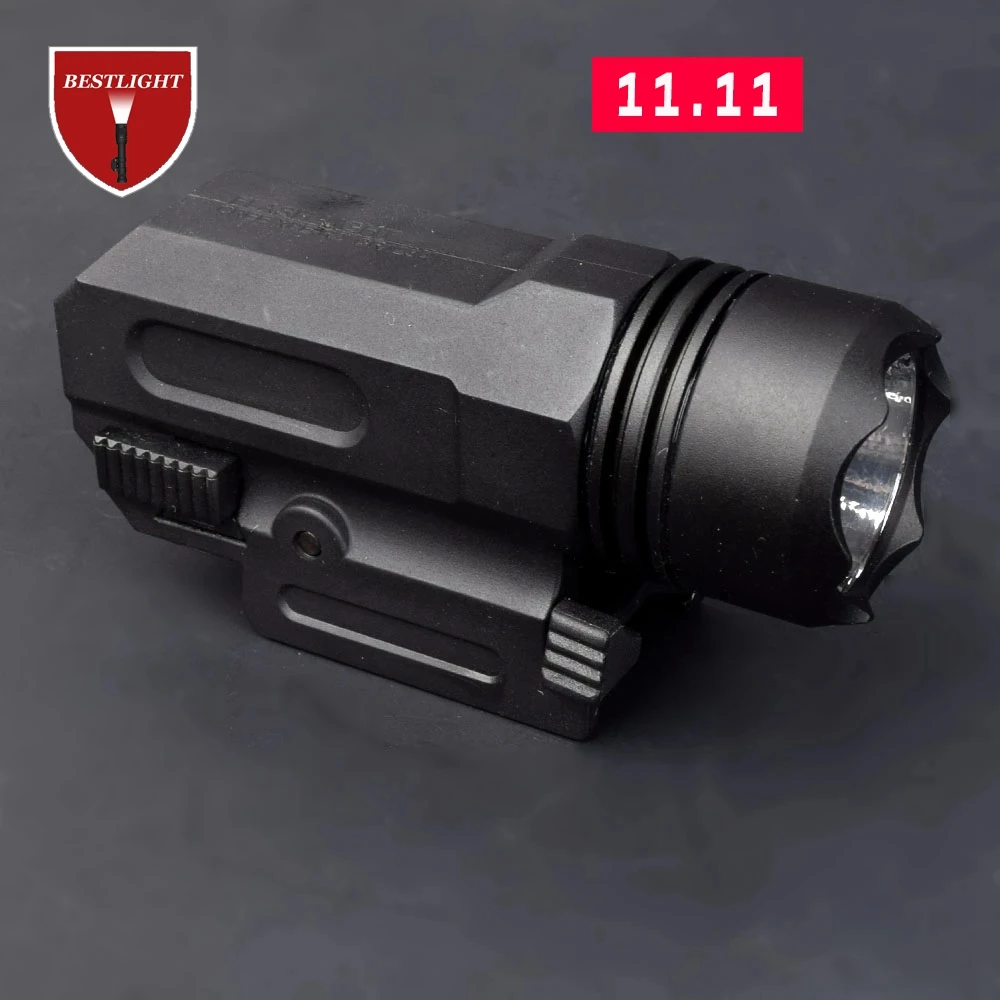 LED Shotgun Rifle Glock Gun Flash Light Tactical Torch Flashlight with Release 20mm Mount for Pistol Airsoft | Спорт и развлечения