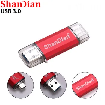SHANDIAN USB 3.0 Type-C 3.1 usb flash drive 3.0 Metal Custom Pen Drive 64GB 32GB memory Stick 16GB 8GB Pen drive memory gift
SHANDIAN USB 3.0 Type-C 3.1 usb flash drive 3.0 Metal Custom Pen Drive 64GB 32GB memory Stick 16GB 8GB Pen drive memory gift