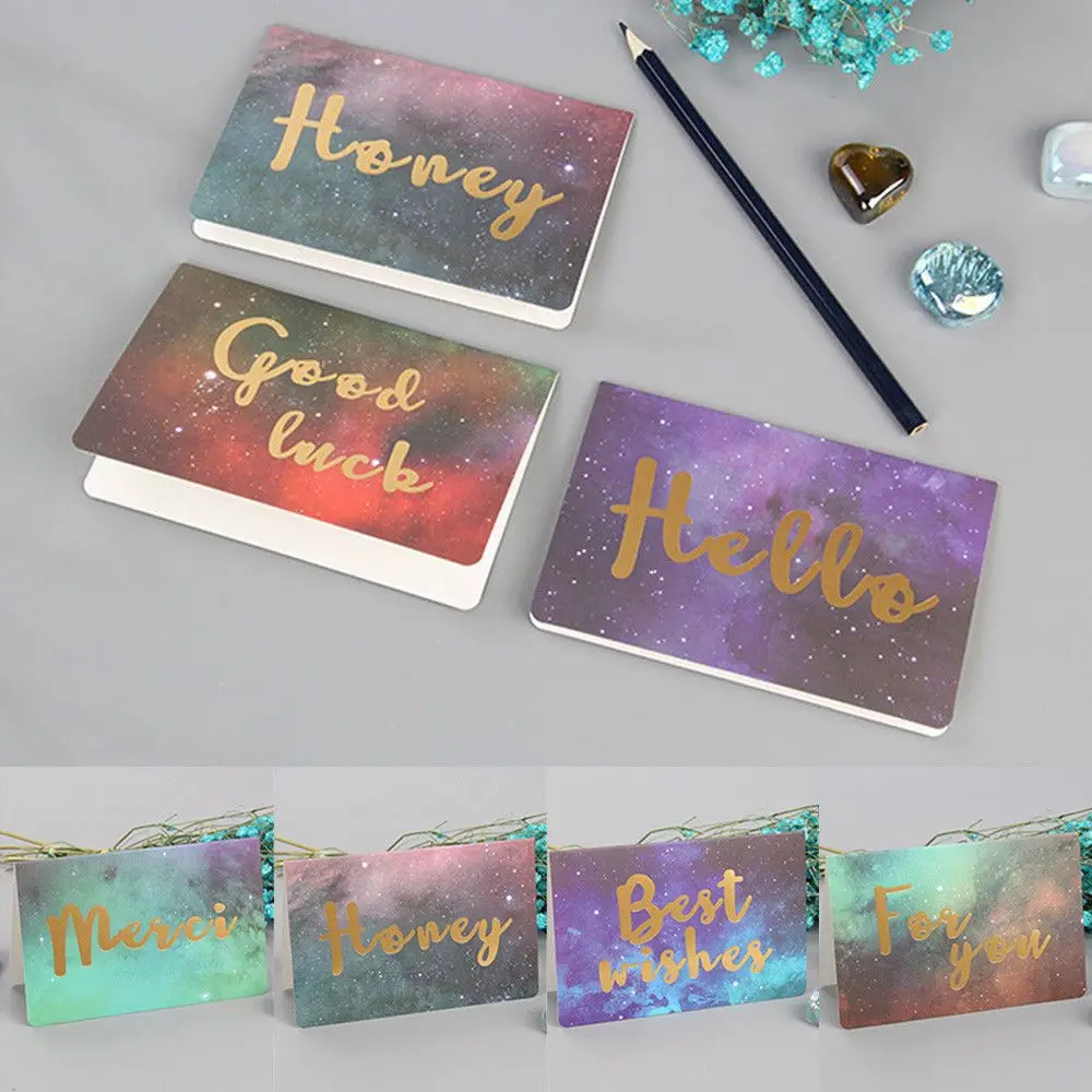 Starry Series Festival Card Blessing Greeting Message Christmas Birthday Card Lucky Post Card For Birthday Wedding Decoration
Starry Series Festival Card Blessing Greeting Message Christmas Birthday Card Lucky Post Card For Birthday Wedding Decoration