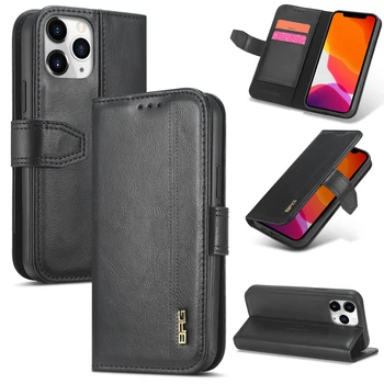 For Samsung Galaxy Note 20 Ultra case Card wallet Magnetic Car Case Flip Card Back Cover with kickstand phone case cover BRG