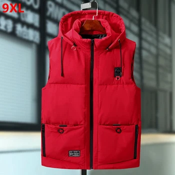Winter cotton vest men's winter handsome trend men's autumn and winter thick cotton vests handsome hooded vest 9xl 8xl
Winter cotton vest men's winter handsome trend men's autumn and winter thick cotton vests handsome hooded vest 9xl 8xl