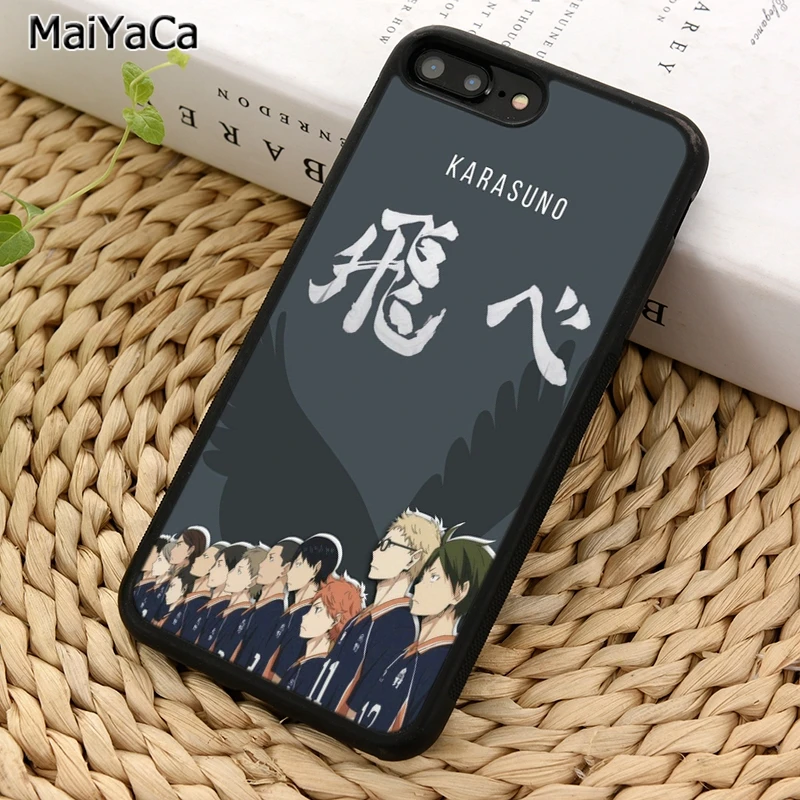 MaiYaCa Haikyuu Karasuno Fashion Phone Case For iPhone X XR XS 11 12 13 Pro MAX 5 6 7 8 Plus Samsung Galaxy S8 S9 S10 | Мобильные