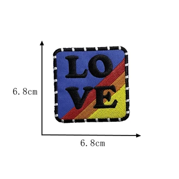 5PCS square Patches colorful LOVE patches for clothing Accessories Cheap Embroidered iron on patches Applique Accessorics
5PCS square Patches colorful LOVE patches for clothing Accessories Cheap Embroidered iron on patches Applique Accessorics