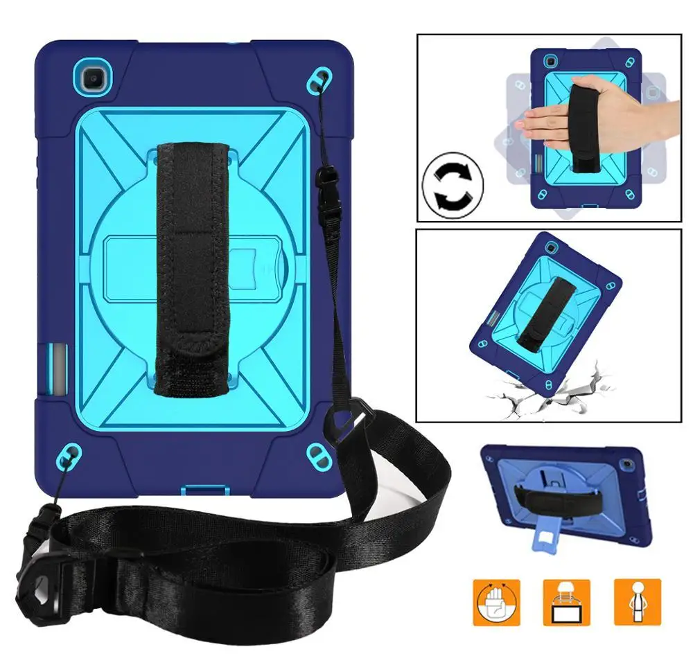For Samsung Galaxy Tab S6 Lite 10.4 Case Cover 360 Rotatable Shockproof Case P610 P615 SM-P610 SM-P615 Funda Hand Shoulder Strap
For Samsung Galaxy Tab S6 Lite 10.4 Case Cover 360 Rotatable Shockproof Case P610 P615 SM-P610 SM-P615 Funda Hand Shoulder Strap