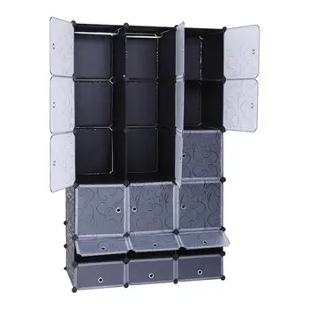 Home Storage Rack Decorations Shelf 18-Cube DIY Modular Cubby Shelving Storage Organizer Extra Large Wardrobe With Clothes Rod
Home Storage Rack Decorations Shelf 18-Cube DIY Modular Cubby Shelving Storage Organizer Extra Large Wardrobe With Clothes Rod