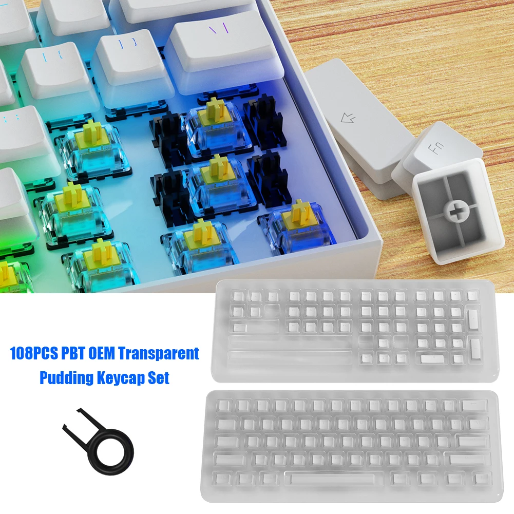 Generic Havit Keycaps Double Shot Backlit P Pudding Keycap Set With