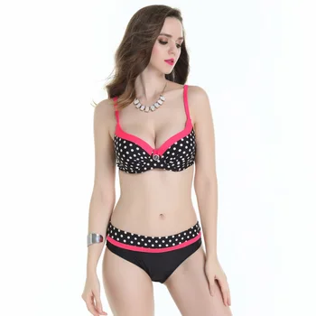 Women's split swimsuit sexy bikini wave point
Women's split swimsuit sexy bikini wave point