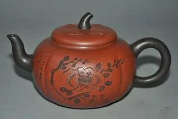 wedding decoration Marked Old Chinese Yixing Zisha pottery carved Plum blossom Teapot pot Tea Maker 
wedding decoration Marked Old Chinese Yixing Zisha pottery carved Plum blossom Teapot pot Tea Maker
