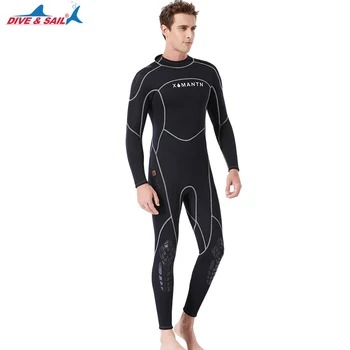 DIVE & SAIL 3MM Neoprene Wetsuit Underwater Hunting Suit Mens Warm One Piece Close Body Wet Suit Black Back Zipper Diving suit
DIVE & SAIL 3MM Neoprene Wetsuit Underwater Hunting Suit Mens Warm One Piece Close Body Wet Suit Black Back Zipper Diving suit