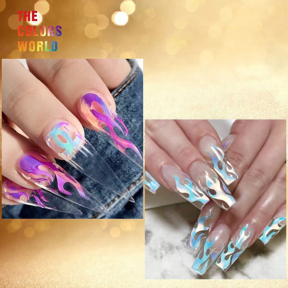 TCST-008 Fire Nail Holographic Strip Tape Nail Art Stickers Flame Nail Stickers Thin Laser Silver Stripe Sticker Flame Nail Art
TCST-008 Fire Nail Holographic Strip Tape Nail Art Stickers Flame Nail Stickers Thin Laser Silver Stripe Sticker Flame Nail Art