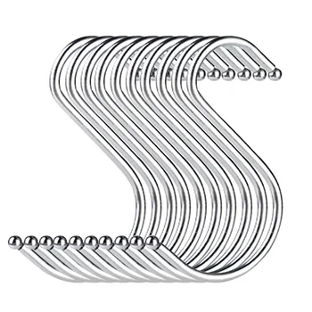 10pcs S Shape Hook Clothes Robe Pants Tool Sausage Hanging Metal Hanger Hooks Assorted Set
10pcs S Shape Hook Clothes Robe Pants Tool Sausage Hanging Metal Hanger Hooks Assorted Set