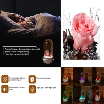 7 Colour LED Night Light Air Humidifier with Eternal Rose Flower Essential Oil Diffuser for Home Car USB Cooler Mist Humidifier
7 Colour LED Night Light Air Humidifier with Eternal Rose Flower Essential Oil Diffuser for Home Car USB Cooler Mist Humidifier