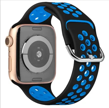 Two-Color Silicone Perforated Strap Suitable For IPhoneWatch Strap IPhone Iwatch1/2/3/4/5/6 Generations
Two-Color Silicone Perforated Strap Suitable For IPhoneWatch Strap IPhone Iwatch1/2/3/4/5/6 Generations