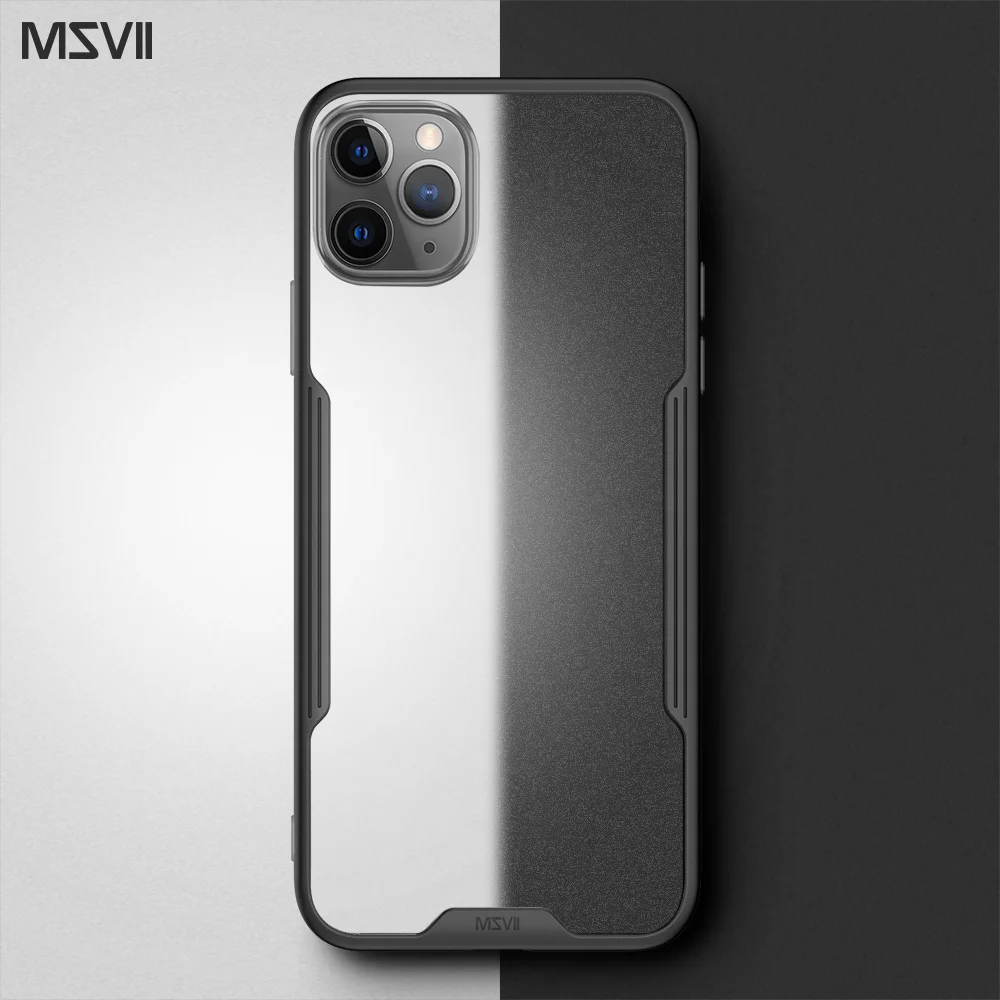 Msvii Роскошный чехол для iPhone 11 pro max Прозрачный XS Max силиконовый XR задняя крышка