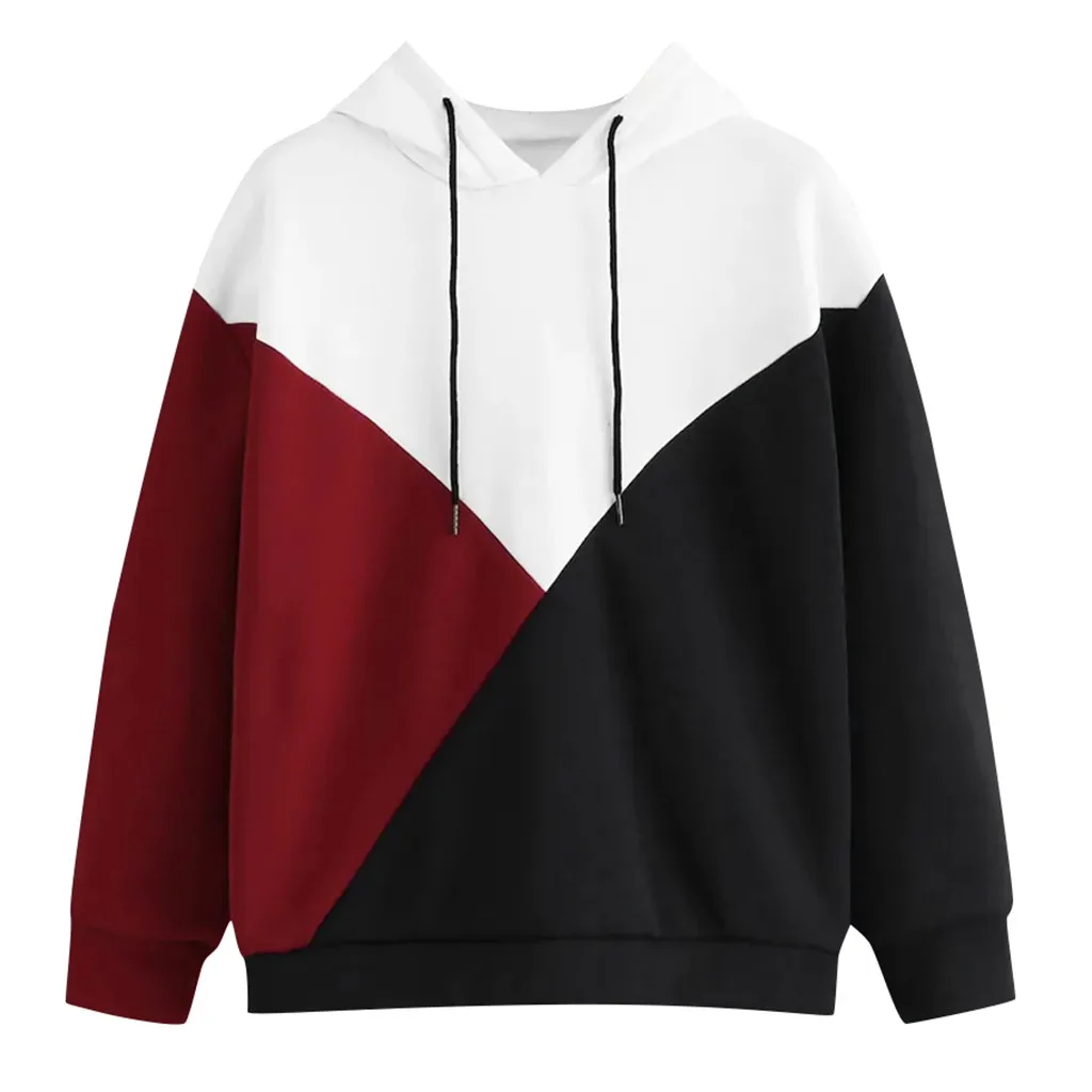 Fashsiualy Patchowrk Casual Hooded Long Sleeve Pullover Womens Sweatshirt Hoddies Autumn Spring Meletom Mormcore Tops толстовка
Fashsiualy Patchowrk Casual Hooded Long Sleeve Pullover Womens Sweatshirt Hoddies Autumn Spring Meletom Mormcore Tops толстовка