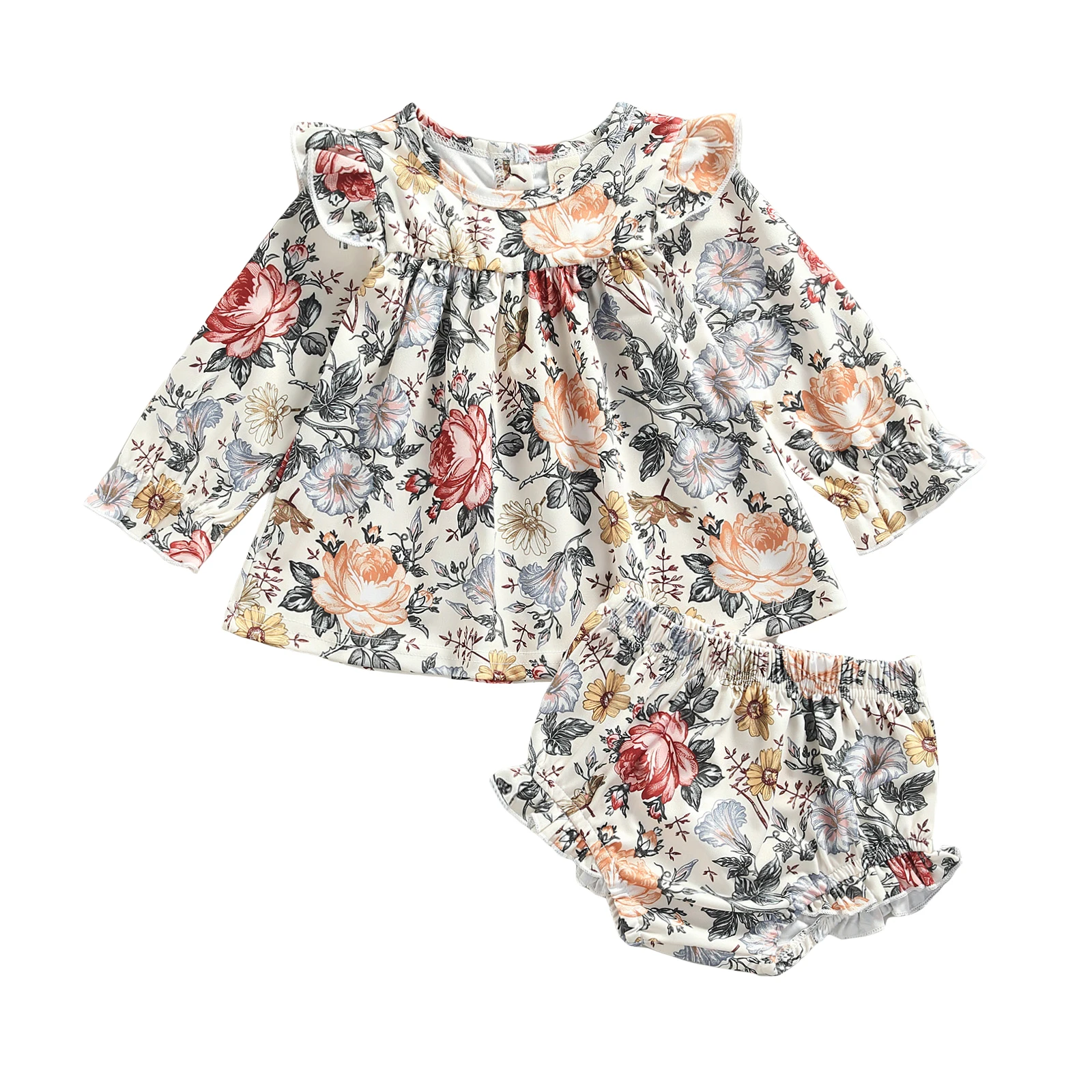 Baby Kid Girls Casual Two-piece Clothes Set Floral Printed Pattern Long Sleeve Pullover and Bloomers Fashion Set 1-4Years
Baby Kid Girls Casual Two-piece Clothes Set Floral Printed Pattern Long Sleeve Pullover and Bloomers Fashion Set 1-4Years