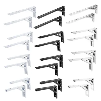 DRELD 2PCS 8/10/12/14inch Folding Angle Bracket Support Adjustable Wall Mounted Bench Table Shelf Bracket Furniture Hardware
DRELD 2PCS 8/10/12/14inch Folding Angle Bracket Support Adjustable Wall Mounted Bench Table Shelf Bracket Furniture Hardware