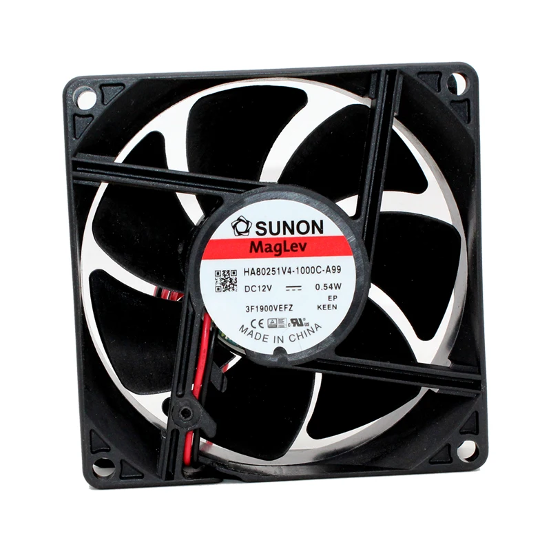 

HA80251V4-1000C-A99 HA80251V4-1000U-A99 For Sunon 80mm 8025 fan 8cm 12V Quient Silent Mute Case Cooling fan