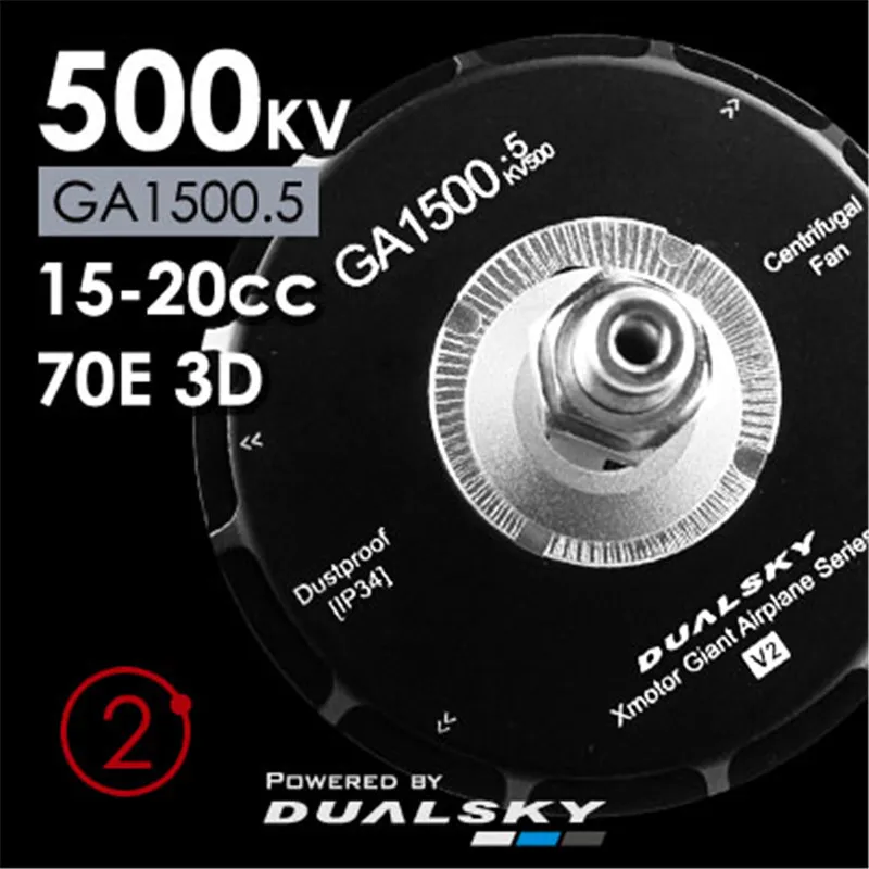 DUALSKY GA1500 500KV V2 высокомощный бесщеточный двигатель для фиксированного семейства 70E класс 15-20CC бензинового двигателя
DUALSKY GA1500 500KV V2 высокомощный бесщеточный двигатель для фиксированного семейства 70E класс 15-20CC бензинового двигателя