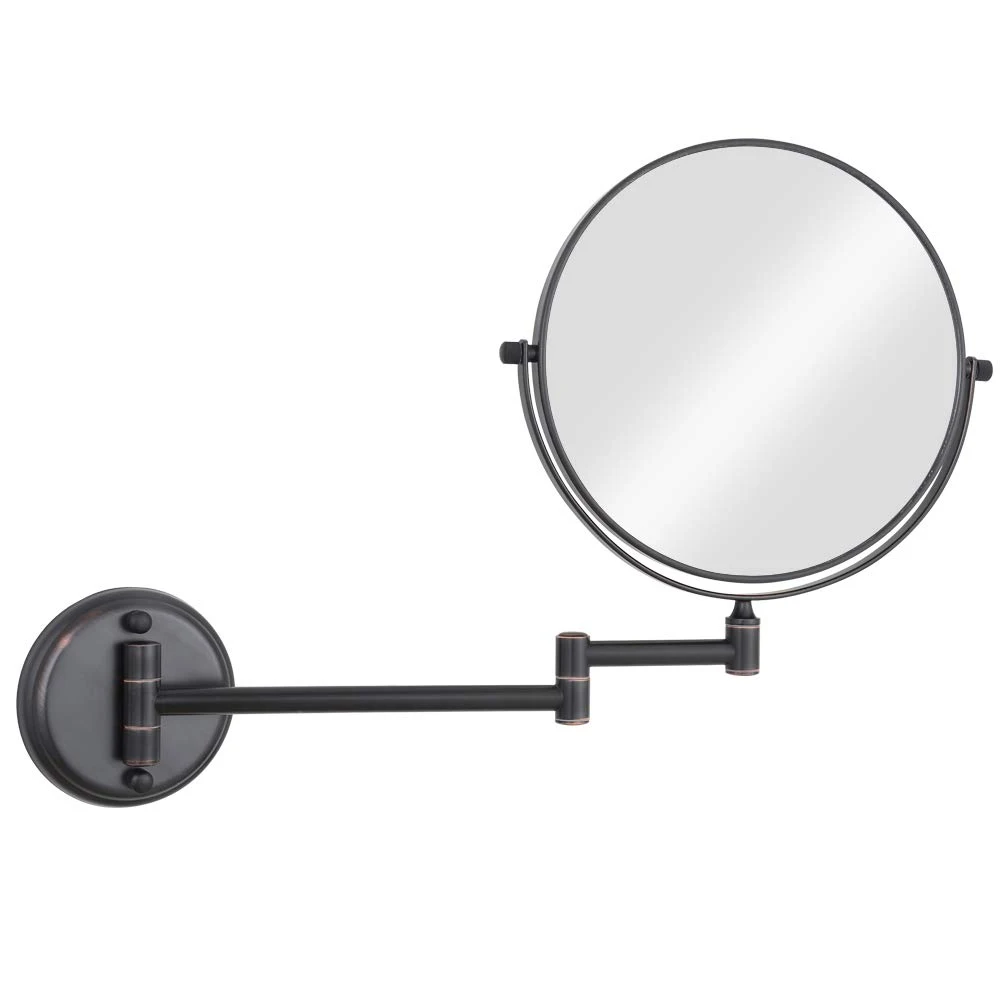 8 Inch Two-Sided Swivel Wall Mount Mirror with 10X Magnification Makeup Mirror for Bathroom Black Color 
8 Inch Two-Sided Swivel Wall Mount Mirror with 10X Magnification Makeup Mirror for Bathroom Black Color