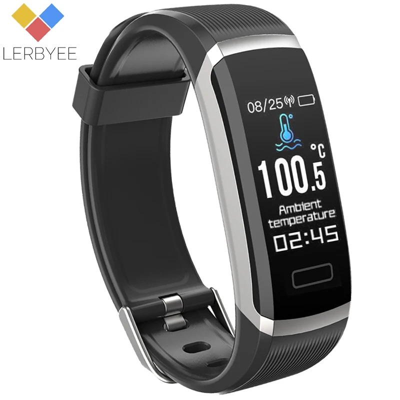 Lerbyee T6 Smart Bracelet with Body Temperature Waterproof Fitness Tracker Heart Rate Monitor Bluetooth Smart Watch for Phone
Lerbyee T6 Smart Bracelet with Body Temperature Waterproof Fitness Tracker Heart Rate Monitor Bluetooth Smart Watch for Phone
