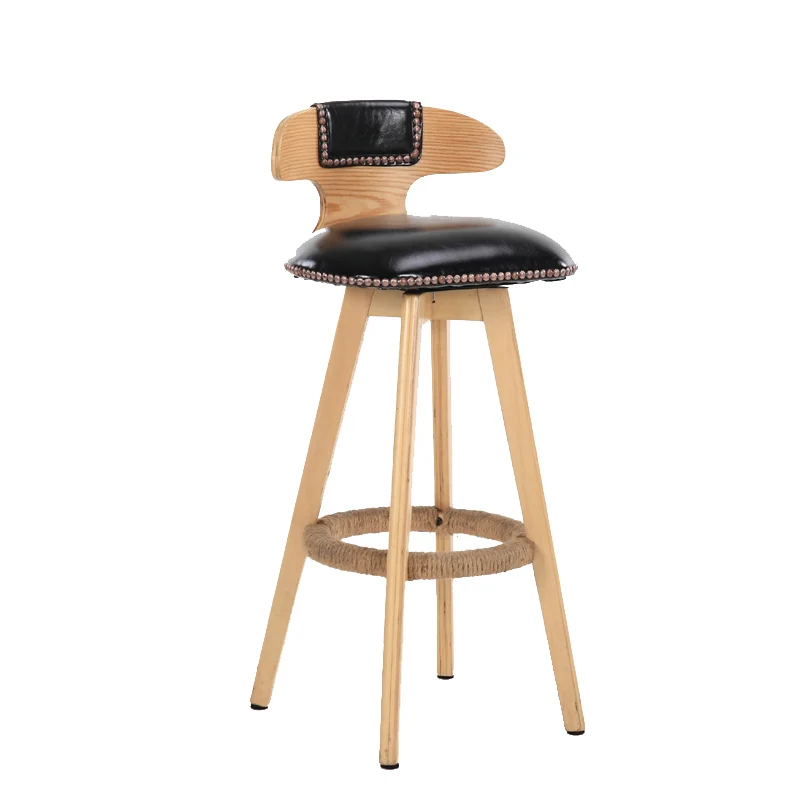 Solid Wood Bar Chair Creative Bar Chair European Front Desk Chair Rotating Retro Bar Stool Simple High Stool
Solid Wood Bar Chair Creative Bar Chair European Front Desk Chair Rotating Retro Bar Stool Simple High Stool