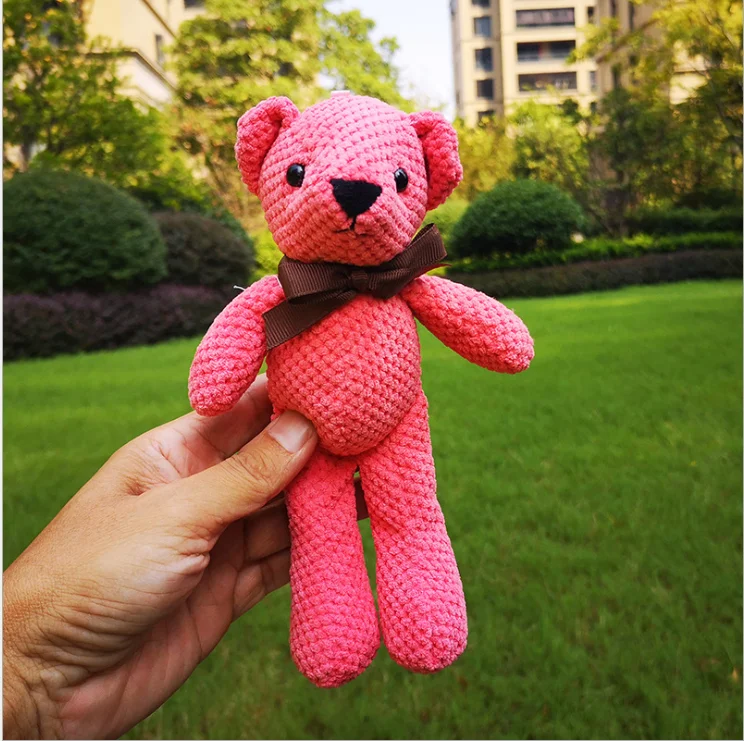 Cumpleaños decoración para fiesta de boda de oso de peluche de felpa