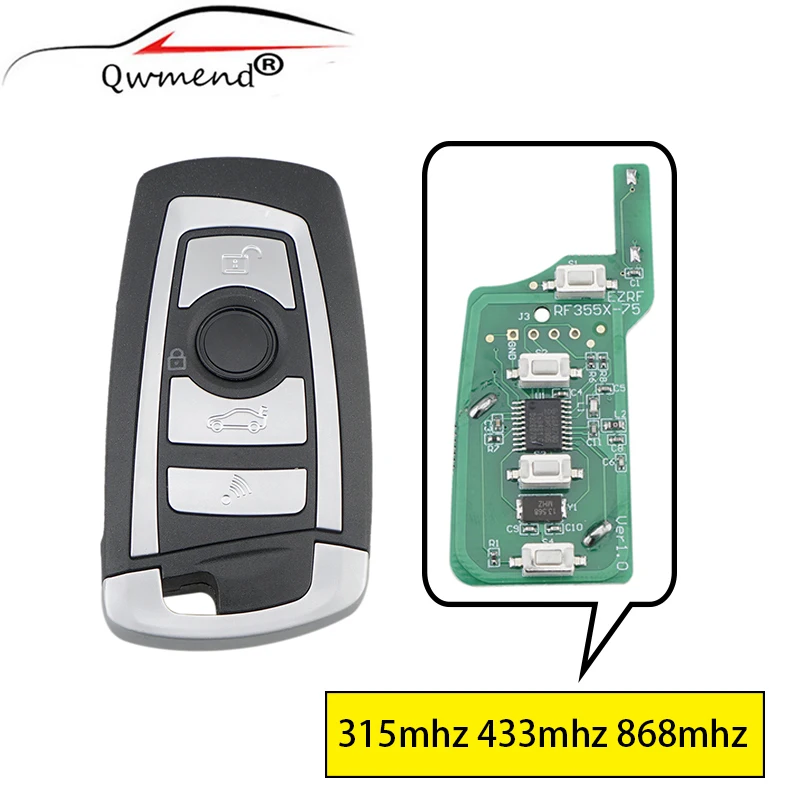 New Style for BMW 1 3 5 6 Series X5 Car Remote Key Fob 4 Buttons 315mhz 433mhz 868mhz Flip Floding Smart Car Key for BMW CAS2
New Style for BMW 1 3 5 6 Series X5 Car Remote Key Fob 4 Buttons 315mhz 433mhz 868mhz Flip Floding Smart Car Key for BMW CAS2