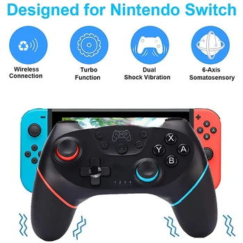 USB DC 5V Wireless Bluetooth Controller Dual Motor Vibration Joystick Gamepad for Nintendo Switch/Switch Pro Gyro Axis Gamepad
USB DC 5V Wireless Bluetooth Controller Dual Motor Vibration Joystick Gamepad for Nintendo Switch/Switch Pro Gyro Axis Gamepad