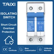 MINI Knife Isolating Switch Handle Knife AC Isolator 63A 2P Circuit Breaker Photovoltaic AC Grid-connected Isolation Use
MINI Knife Isolating Switch Handle Knife AC Isolator 63A 2P Circuit Breaker Photovoltaic AC Grid-connected Isolation Use