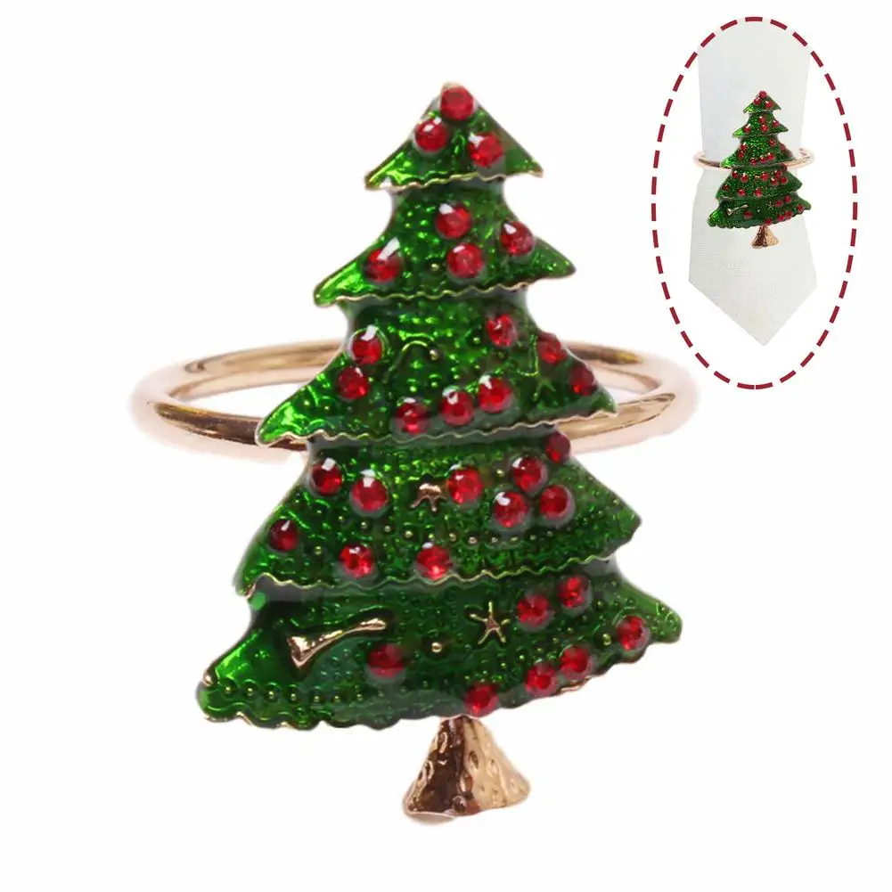 6PCS Christmas Napkin Ring Christmas Tree Napkin Circle Party Table Decor Napkin Buckle Dinner Hotel Party Wedding Decoration
6PCS Christmas Napkin Ring Christmas Tree Napkin Circle Party Table Decor Napkin Buckle Dinner Hotel Party Wedding Decoration